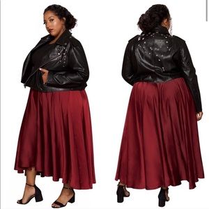 Astra Signature Plus Size Cropped Moto Jacket